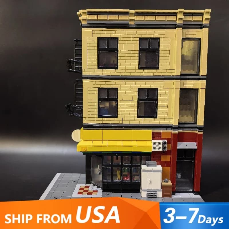 Set di Costruzioni Modulari 1211 Pezzi: Edifici Commerciali, Appartamenti e Architetture Urbane - Kit Modello da Assemblare per Adulti - Regalo Perfetto