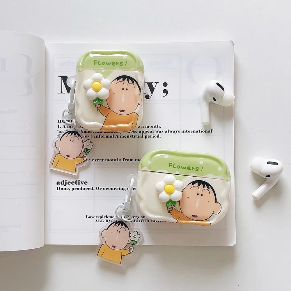 Crayon Shin-chan Boochan Custodia per Airpods Pro 1 2 3 4 Pro3 Ciondolo In Silicone Auricolari Bluetooth Senza Fili Copertura Per Air Pro2 2nd