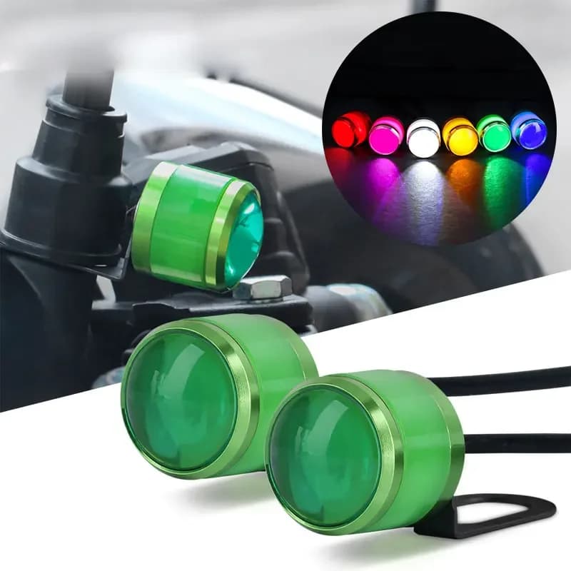 1 pz moto Led Hawkeye luci LED griglia luci di segnalazione 23mm Led Eagle Eye lampada luce di marcia diurna per auto
