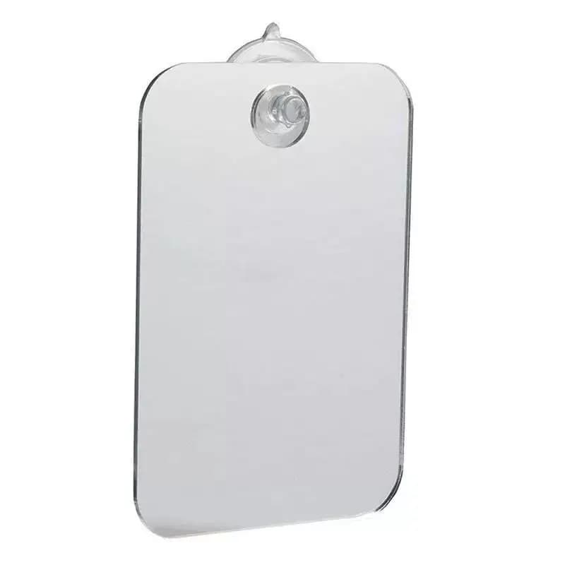 Nuovo Specchio Portatile da Viaggio per Rasatura e Bagno, in Acrilico Antiappannamento, Infrangibile, per Doccia e Toilette