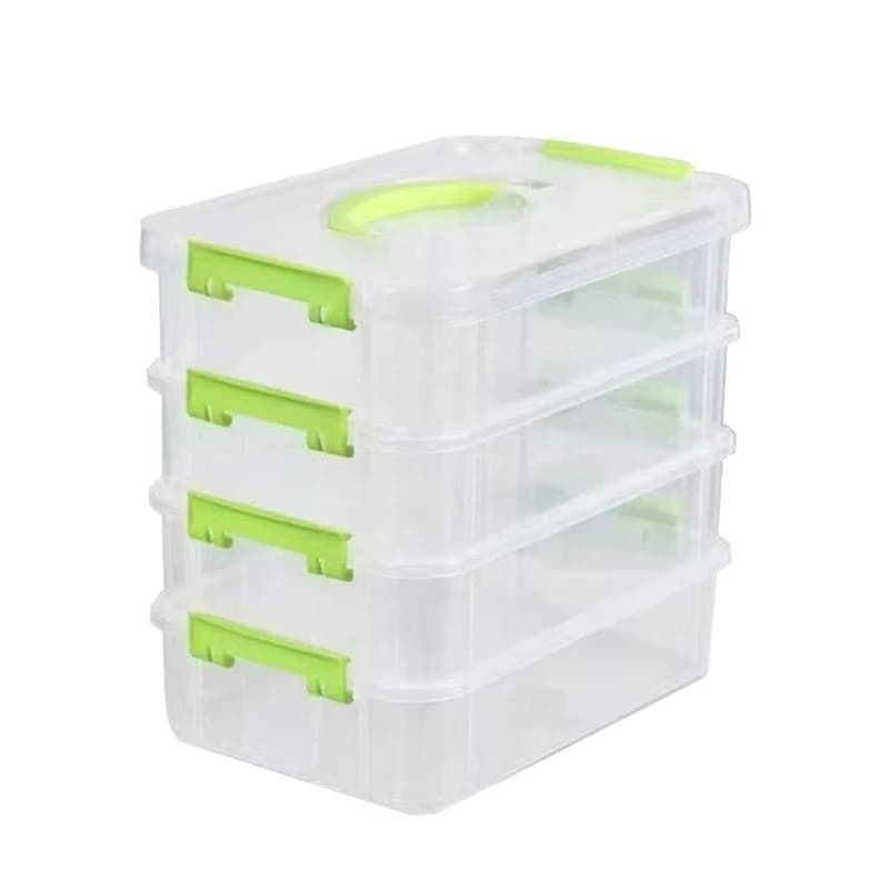 Plastic Stackable Container for Cosmetics, Storage Container for Various Items, Desk Door For Desk