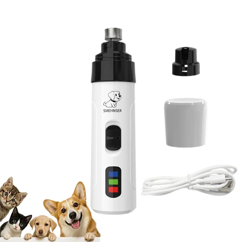 【Happy】Silent Groom Pro Nail Grinder, 2025 Nuovo Modello Silenzioso per Cani, Tagliacapelli per Unghie Ricaricabile USB per Animali Domestici