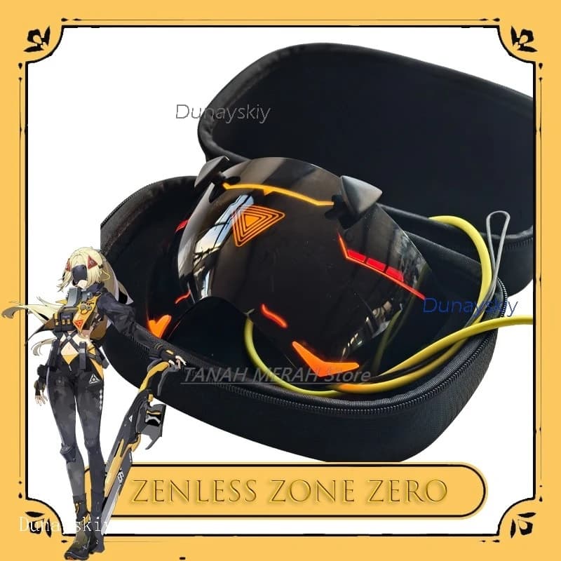 Halloween Cosplay Costume Zenless Zone Zero Trigger Anime Cosplay Half Face Mask High Quality Anime Eye disfraz mujer
