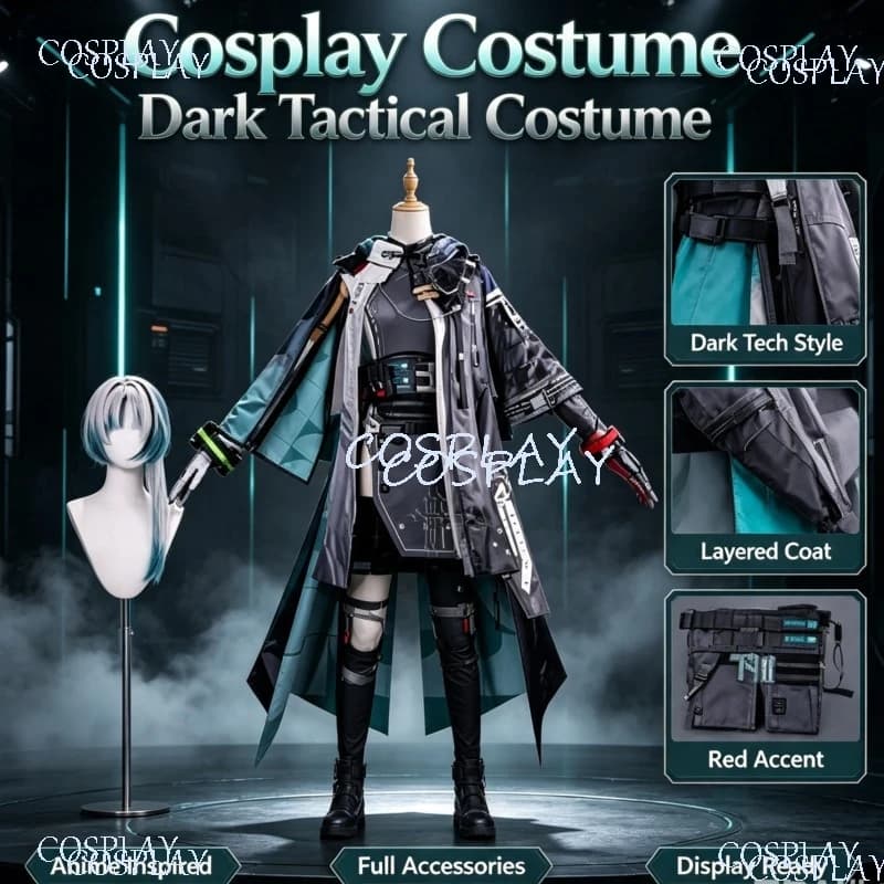 Arcane Li Zhiyan Complete Cos Suitable Convention Photoshoot Tactical Character Outfit Arknights Endfield Game Cosplay Costume