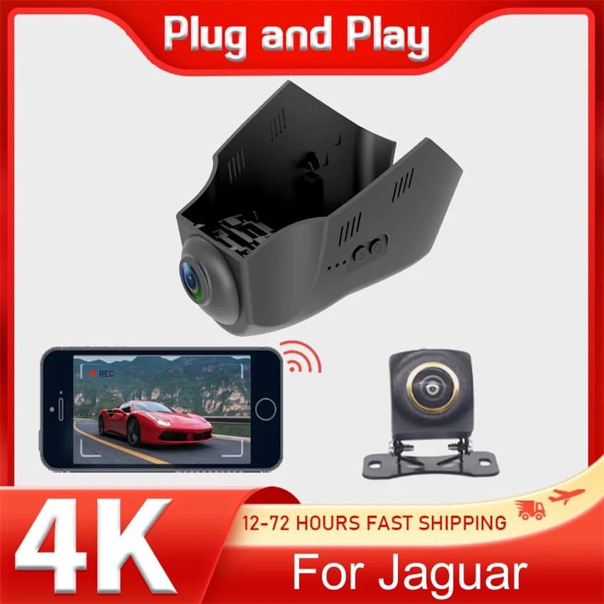 New! 4K Plug and play DVR Car Camera Dash Cam for Land Rover Discovery Sport Range Rover Evoque Jaguar EF PACE XF XJ XJL XEL
