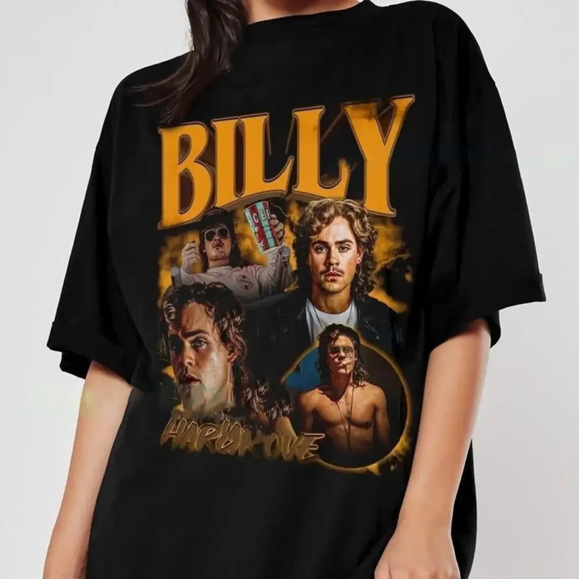 Billy Hargrove Shirt Dacre brook Movie Vintage anni '90 Stranger Trending Tee TV Show t-Shirt Vintage Graphic Tee felpa