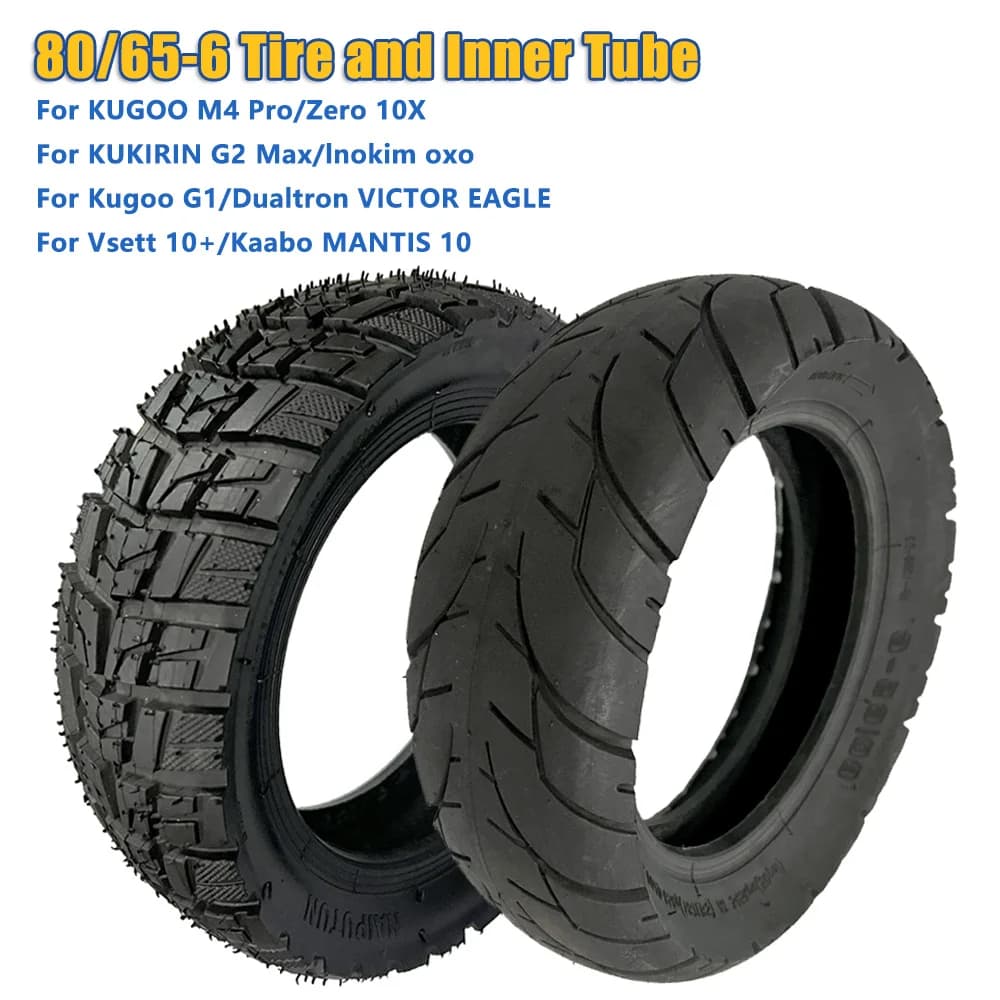 80/65-6 Pneumatico Fuoristrada Pneumatico da 10 Pollici 255x80 10X3.0 Pneumatico per Kugoo M4 Pro/Zero 10X/KUKIRIN G2 Max/Inokim oxo Parti di Scooter Elettrico