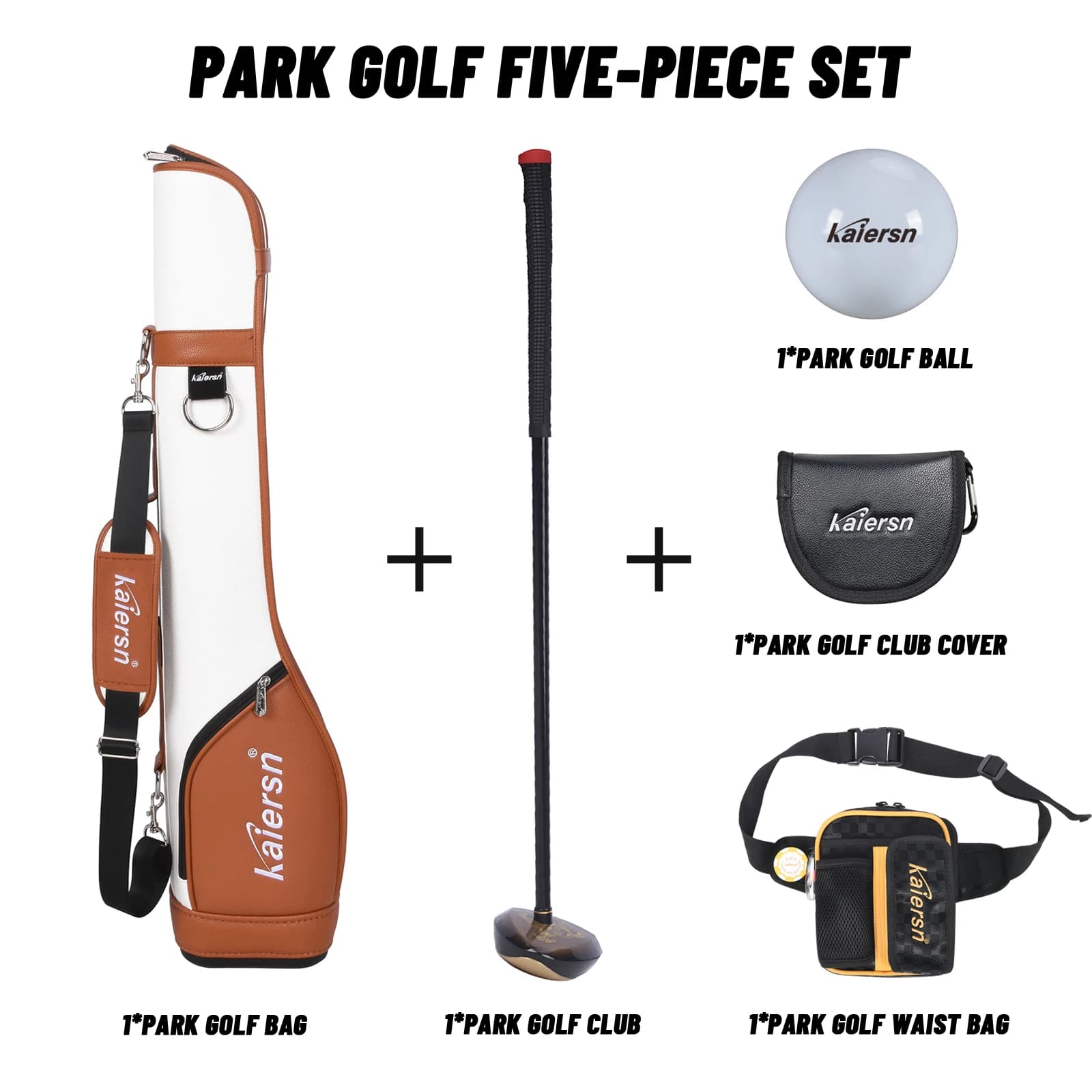 Set da golf Kaiersn Park: mazze, sacche da golf, palline da parco e altri accessori. Adatto sia per uomini che donne con qualità eccellente