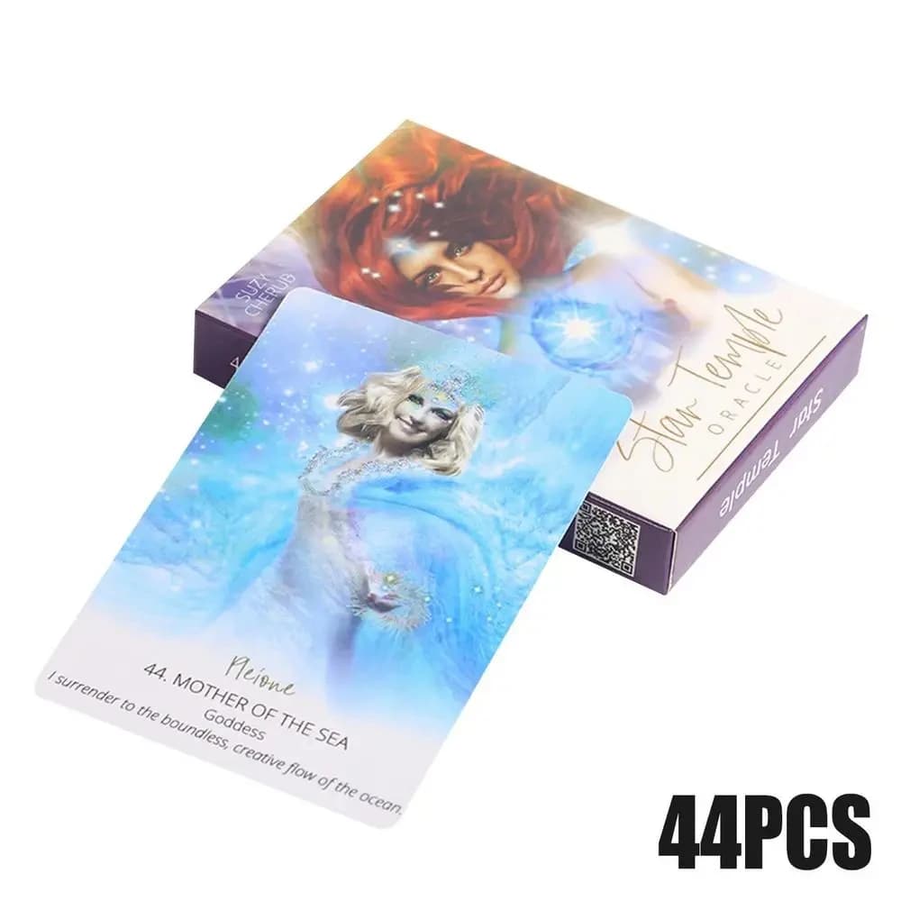 Mazzo Oracle Star Temple da 10,4x7,3 cm, 44 carte