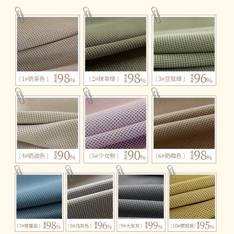 Simple Modern Milk Tea Color Luxury Curtains for Living Room Bedroom Blackout New Sunscreen Soundproof Custom Size