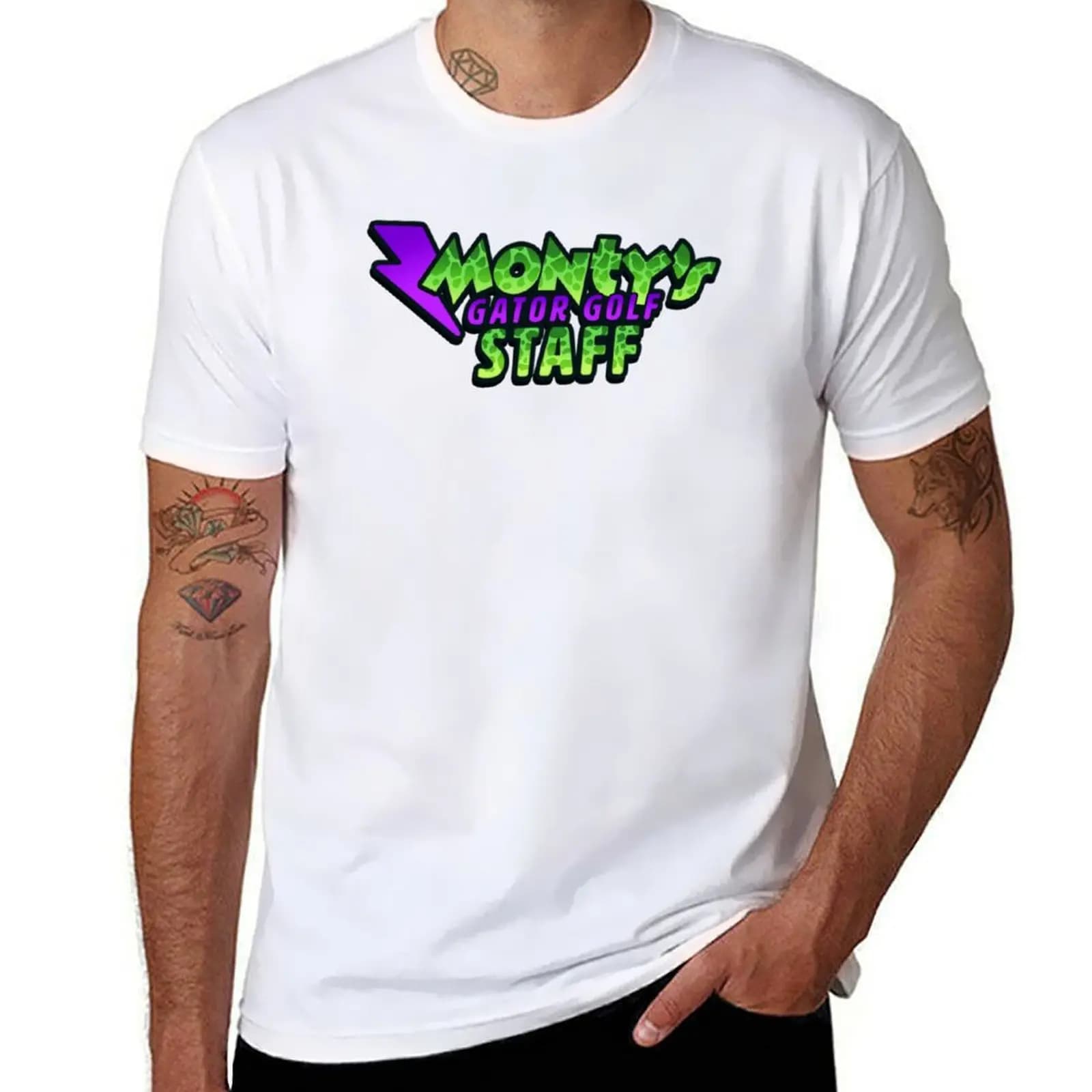 T-shirt Staff Golf Monty's Gator T-shirt traspirante a maniche corte da palestra