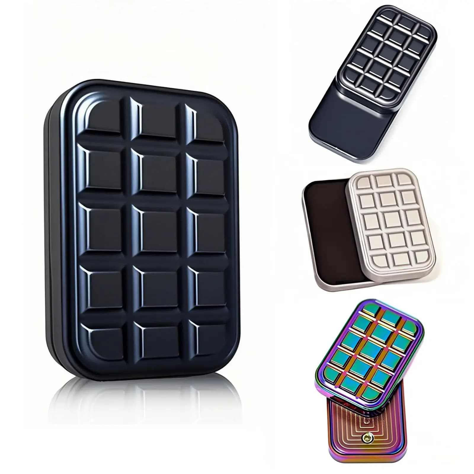 Fidget Slider Giocattoli Fidget in metallo magnetico a forma di cioccolato EDC Giocattoli Fidget per adulti Giocattolo per alleviare l'ansia ADHD Giocattoli irrequieti
