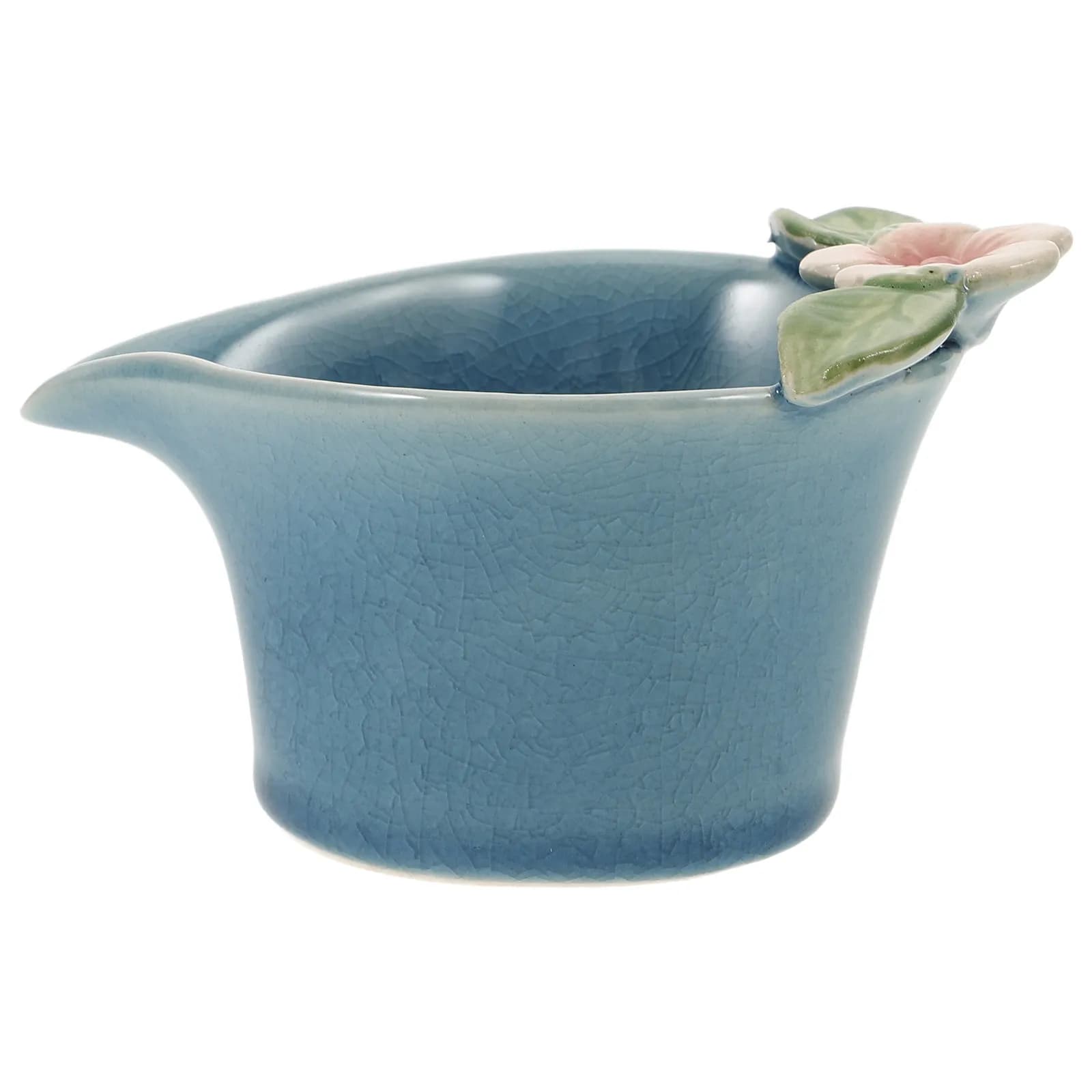 Ciotola in Ceramica Thailandese per Oli Essenziali, Elegante Piatto Blu per Spa, Ciotola Multiuso per Massaggi, Crema Viso e Miscelazione Oli