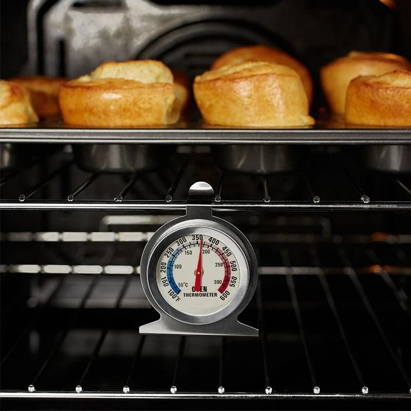 Termometro per Forno e Freezer, Misuratore di Temperatura per Barbecue, Termometro di Precisione in Acciaio Inox per Cucina e Cottura