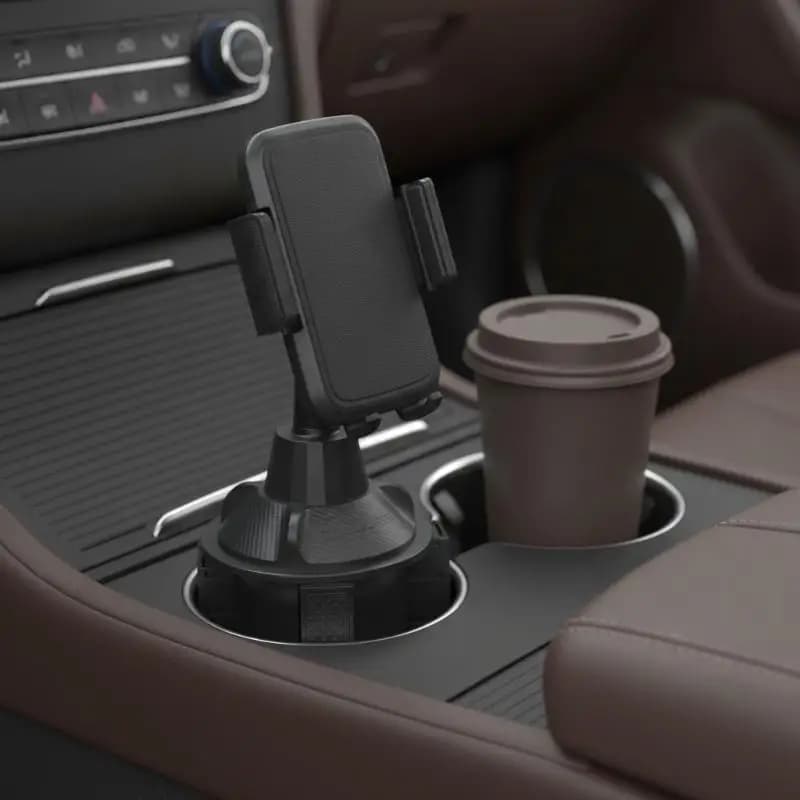 Mini Universal Car Cup Phone Holder Rotating Phone Mount Cup Holder for Drink Bottles Car Mobile Phone Stand