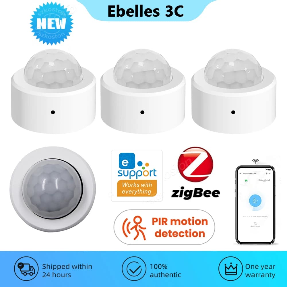 eWelink APP Sensore di movimento Zigbee Domotica intelligente Sensore di presenza PIR Protezione di sicurezza residenziale per assistente domestico