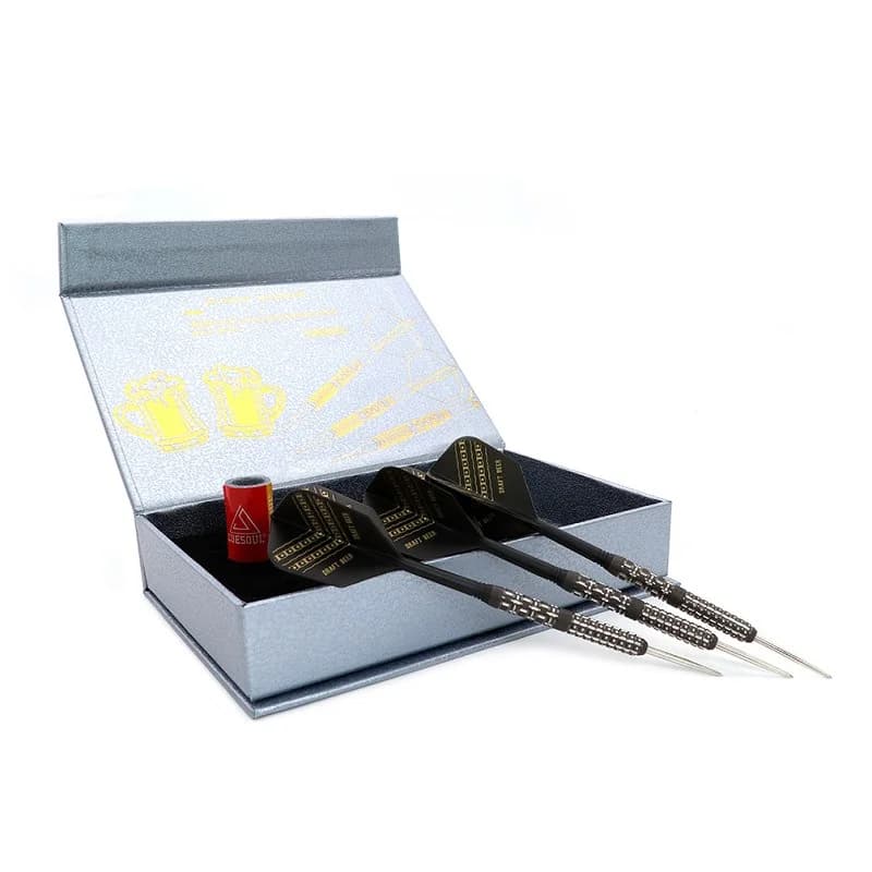 CUESOUL DRAFT BEER Pittura ad olio rifinita 90% set di freccette al tungsteno 23 g di freccette con punta in acciaio