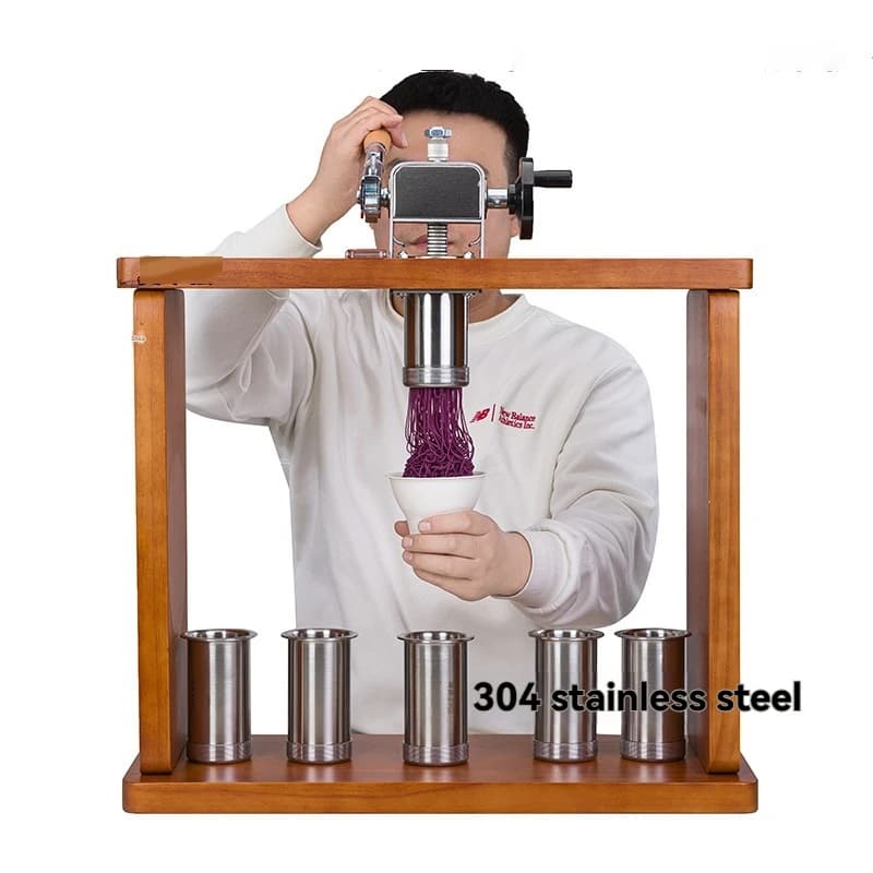 Doppia testa 6 - Macchina per gelato Mont Blanc Macchina per tagliatelle Matcha Mont Strumento per gelato Pressa per noodle