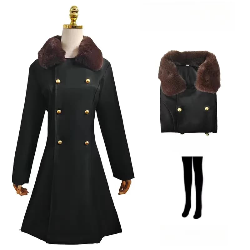 M3gan Costume Cosplay Horror Megan Black Jacket Golpe Set AI Doll Robot Dresses Gloves Socks Children's Party Adults
