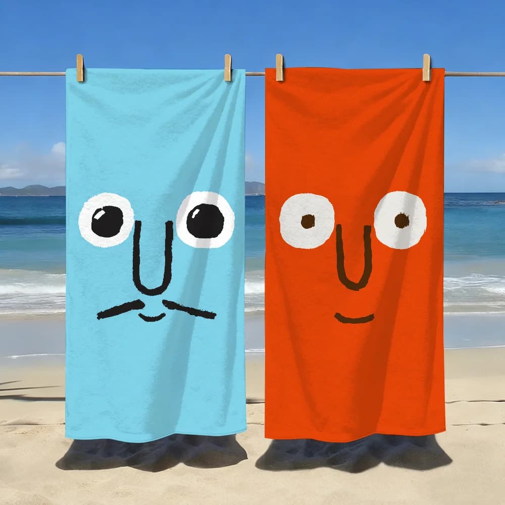 Asciugamano per il viso Art J-Jean J-Jullien, morbido, ideale come regalo per viaggi, palestra, doccia, campeggio, sport, ad asciugatura rapida, grande, per la spiaggia