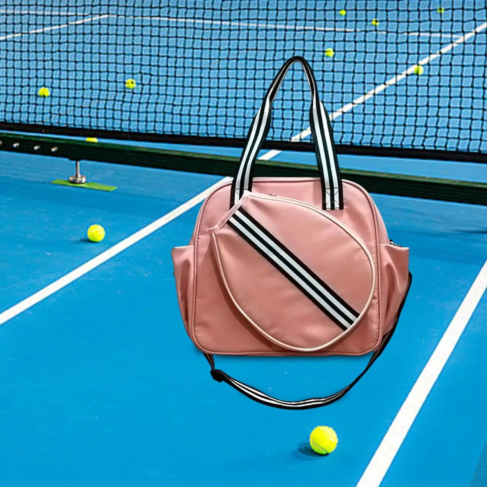Tennis bag Tote bag for outdoor pickleball Sport Lightweight for women and men Shoulder bag Multipurpose bag Tennis rack bag