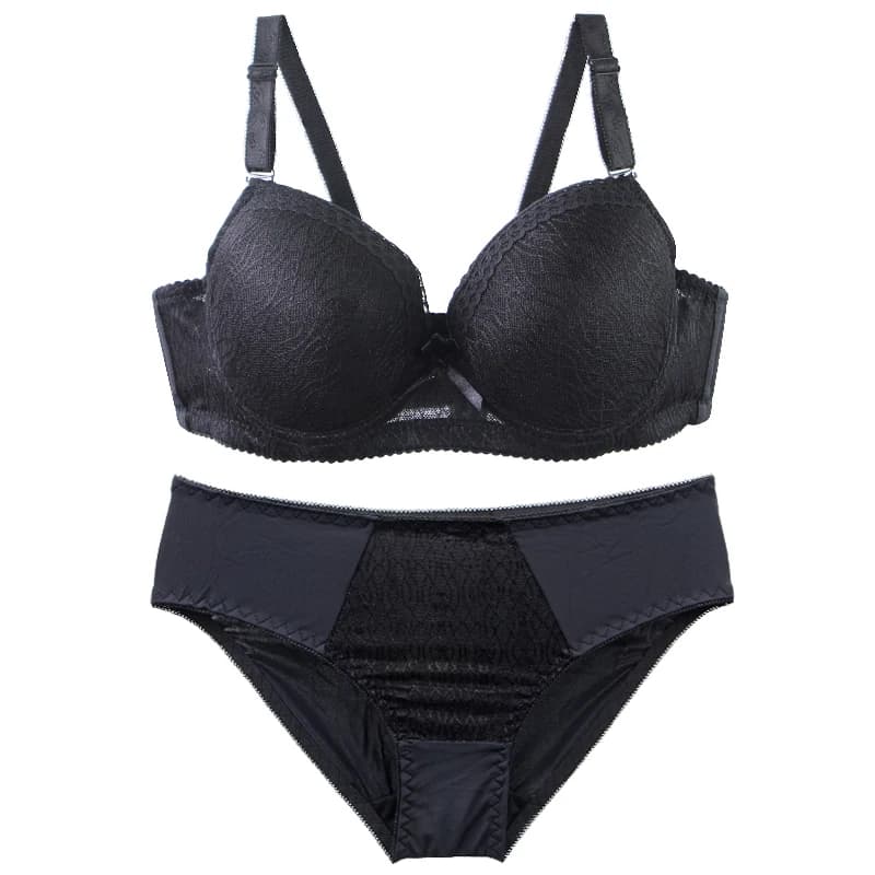 2025 Nuovo Plus Size Reggiseni Set per le donne Push Up Coppa sottile Traspirante Assorbente del sudore Lato Levigante Biancheria intima Arco Lingerie floreale