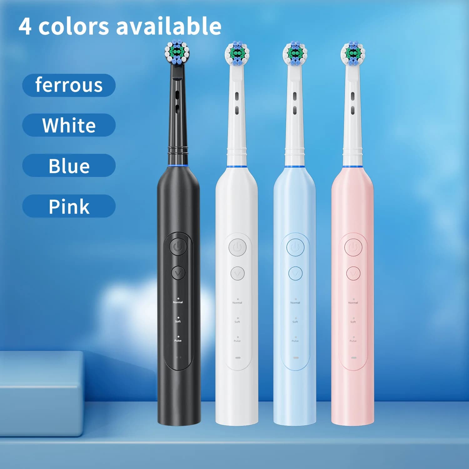 Rechargeable rotating electric toothbrush via USB Waterproof intelligent electric toothbrush for the whole body