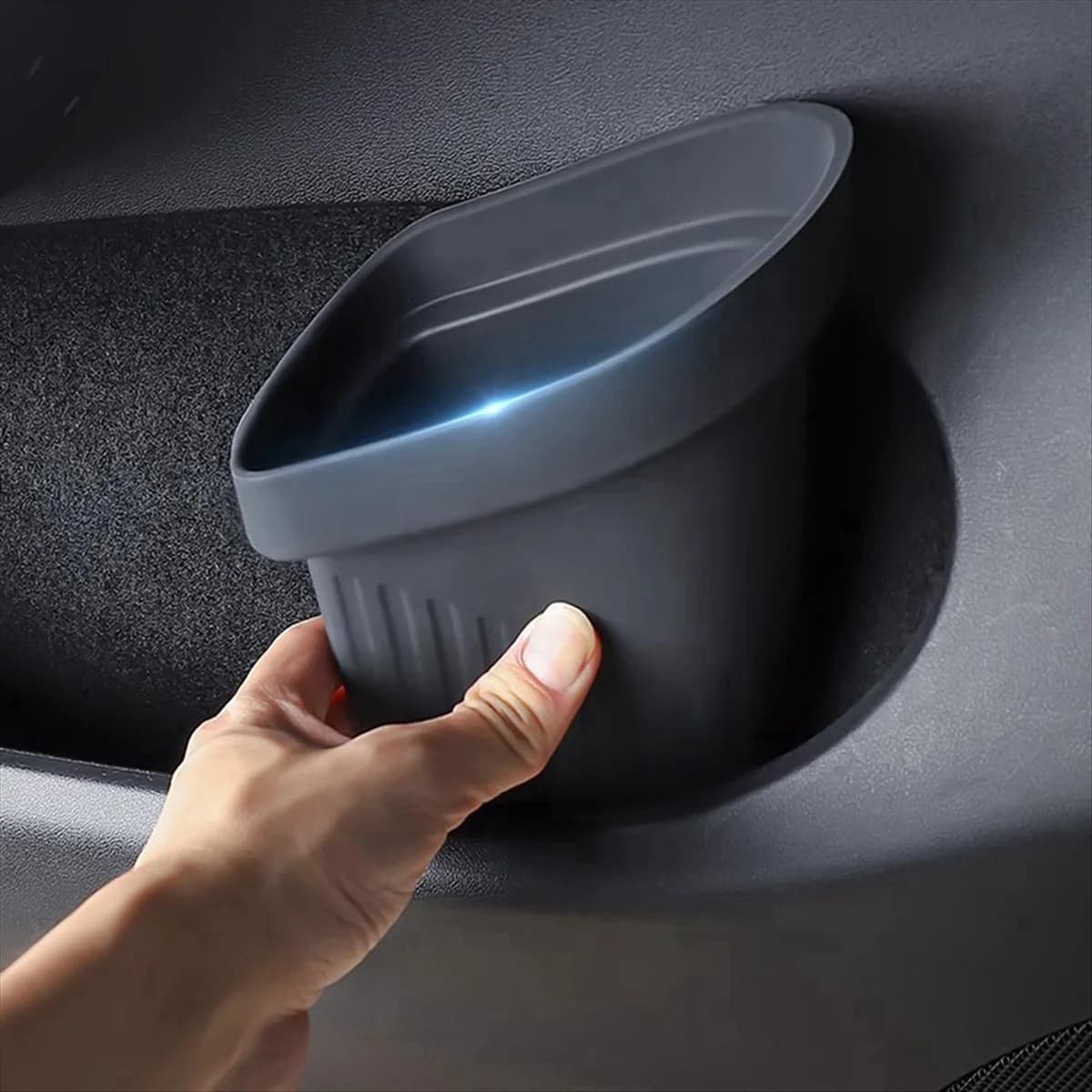 Per Tesla Modello Y 2025 Porta Auto Pattumiera Porta In Silicone Scatola di Immagazzinaggio Impermeabile Bidone della Spazzatura 2024 Modello 3