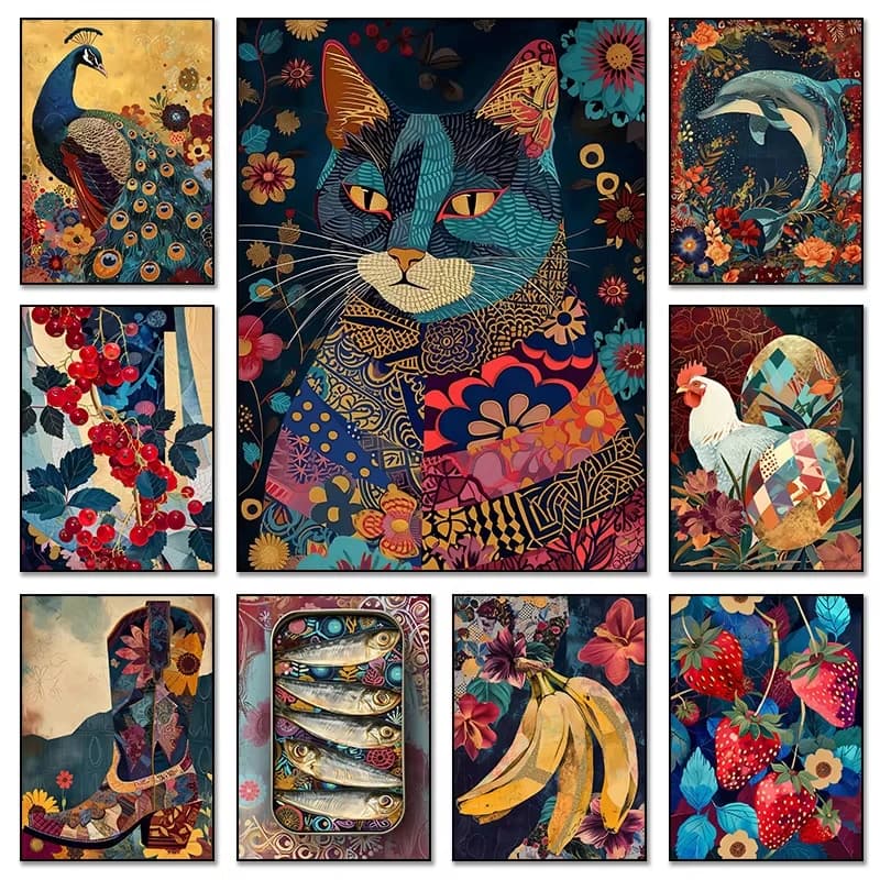 Painting By Numbers Kits Animal Paint By Number Diy Gift Wall Art Decor Acrylic Pigment Drawing on Canvas for Living Room