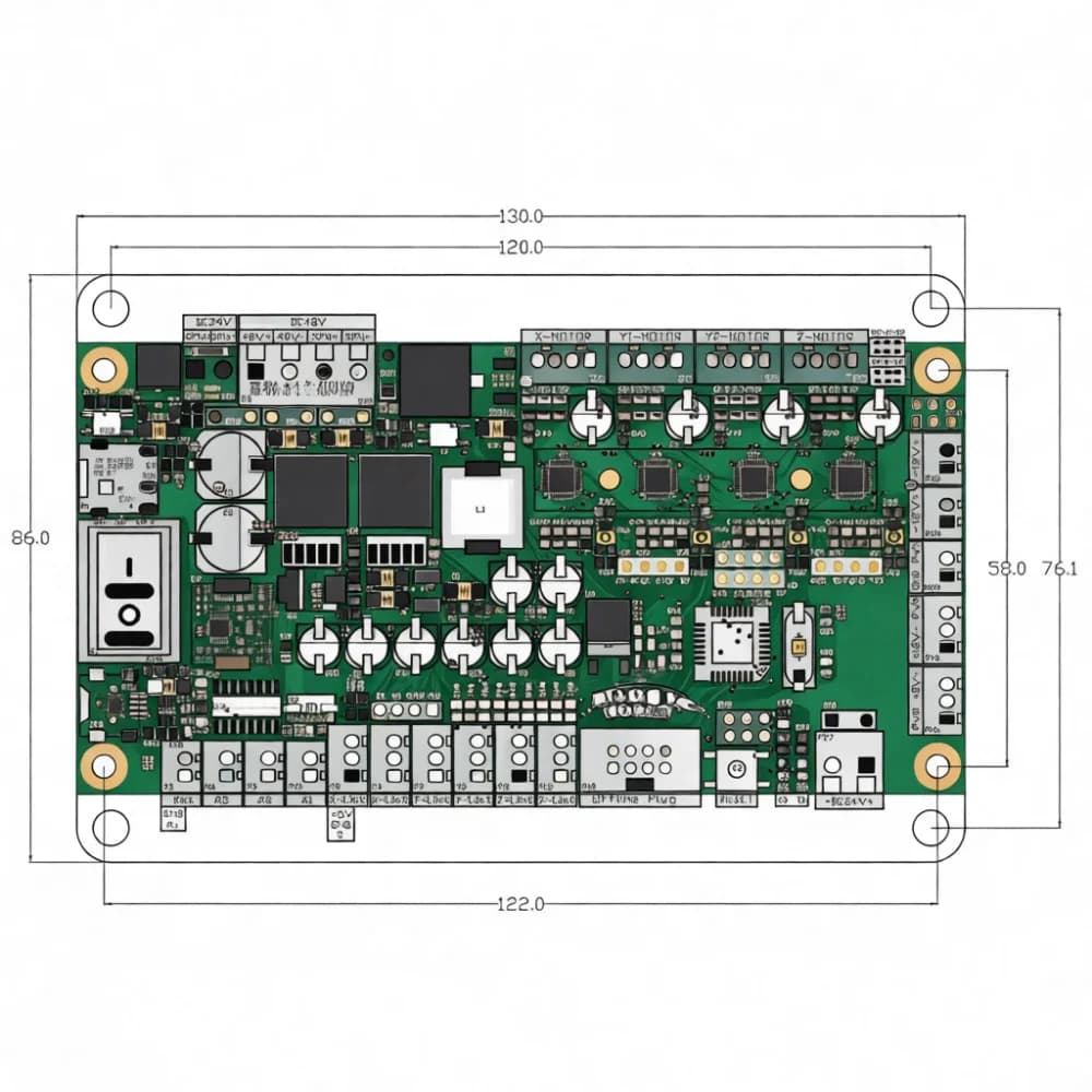 For Annoytools GRBL 5.2 3 Axis Control Board CNC Laser Engraving Machine Controller System USB Offline Mainboard DIY