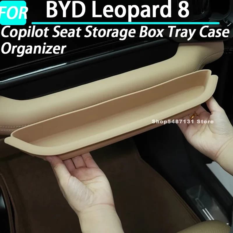 Organizer per vassoio portaoggetti per sedile copilota per auto per accessori interni BYD Leopard 8 2025