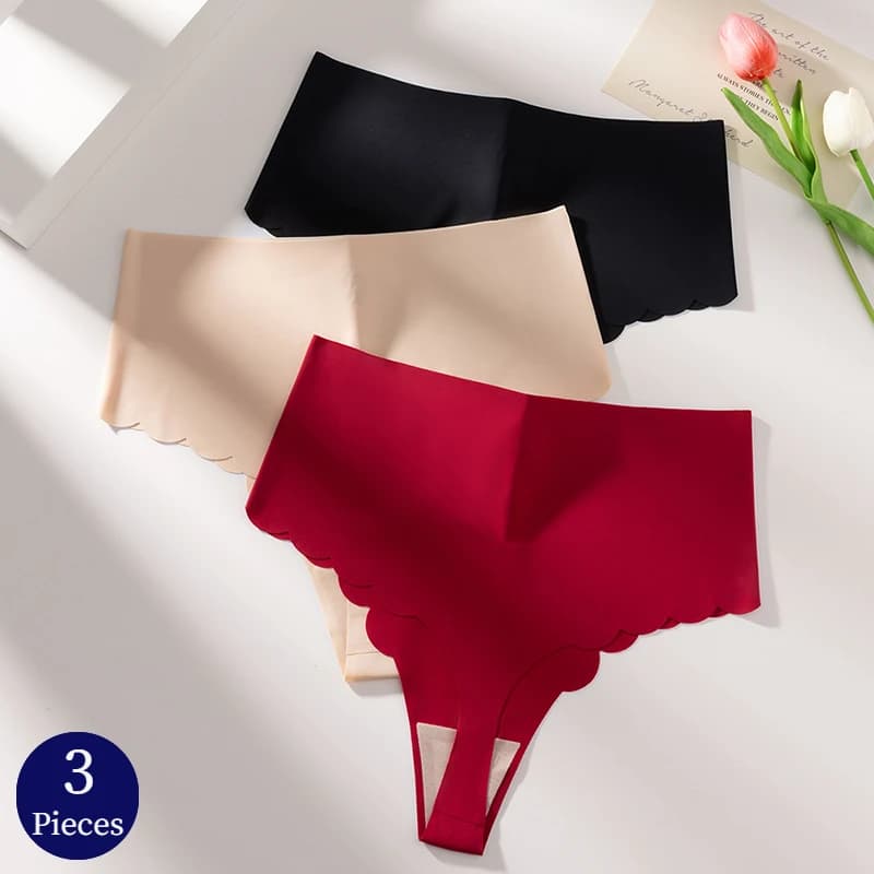 BZEL 3 pz/set mutandine da donna moda semplice perizoma femminile Lingerie Sexy biancheria intima traspirante vita alta g-string mutande calde