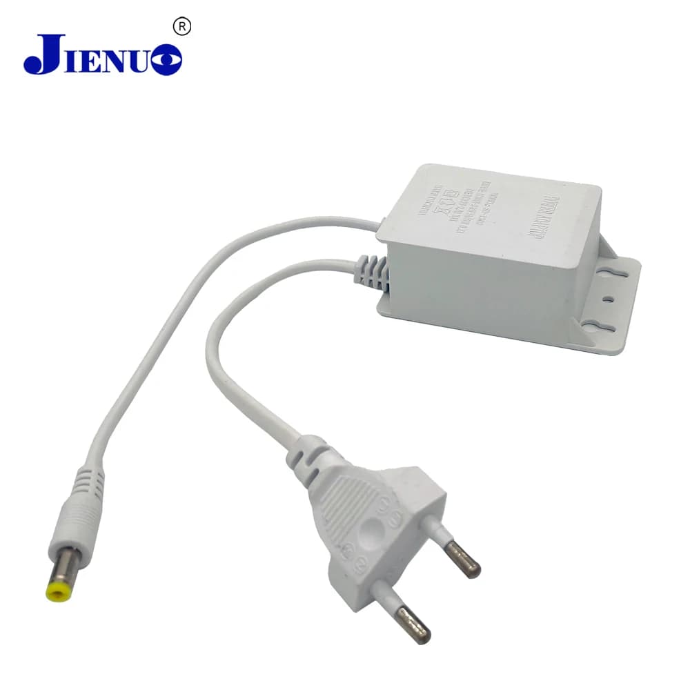 AC 100-240V Ingresso DC 12V Alimentazione di uscita Spina UE Adattatore di alimentazione impermeabile esterno Caricatore per telecamera IP analogica AHD di sicurezza CCTV