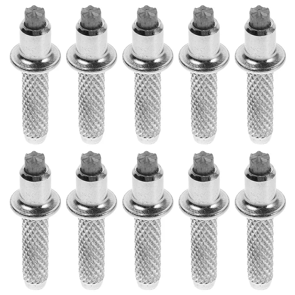10 Pezzi Punte di Ricambio in Acciaio al Tungsteno per Bastoni da Trekking, Punte in Metallo Resistenti per Bastoni da Escursionismo, Accessori per Bastoni da Passeggio
