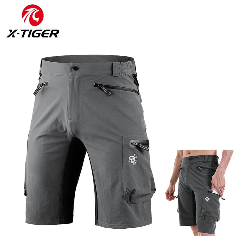 X-TIGER Mountain Bike Shorts Multi-Palotta Mountain Shorts Wide and breathable MTB Road Shorts Waterproof Outdoor Sport Cycling Pants