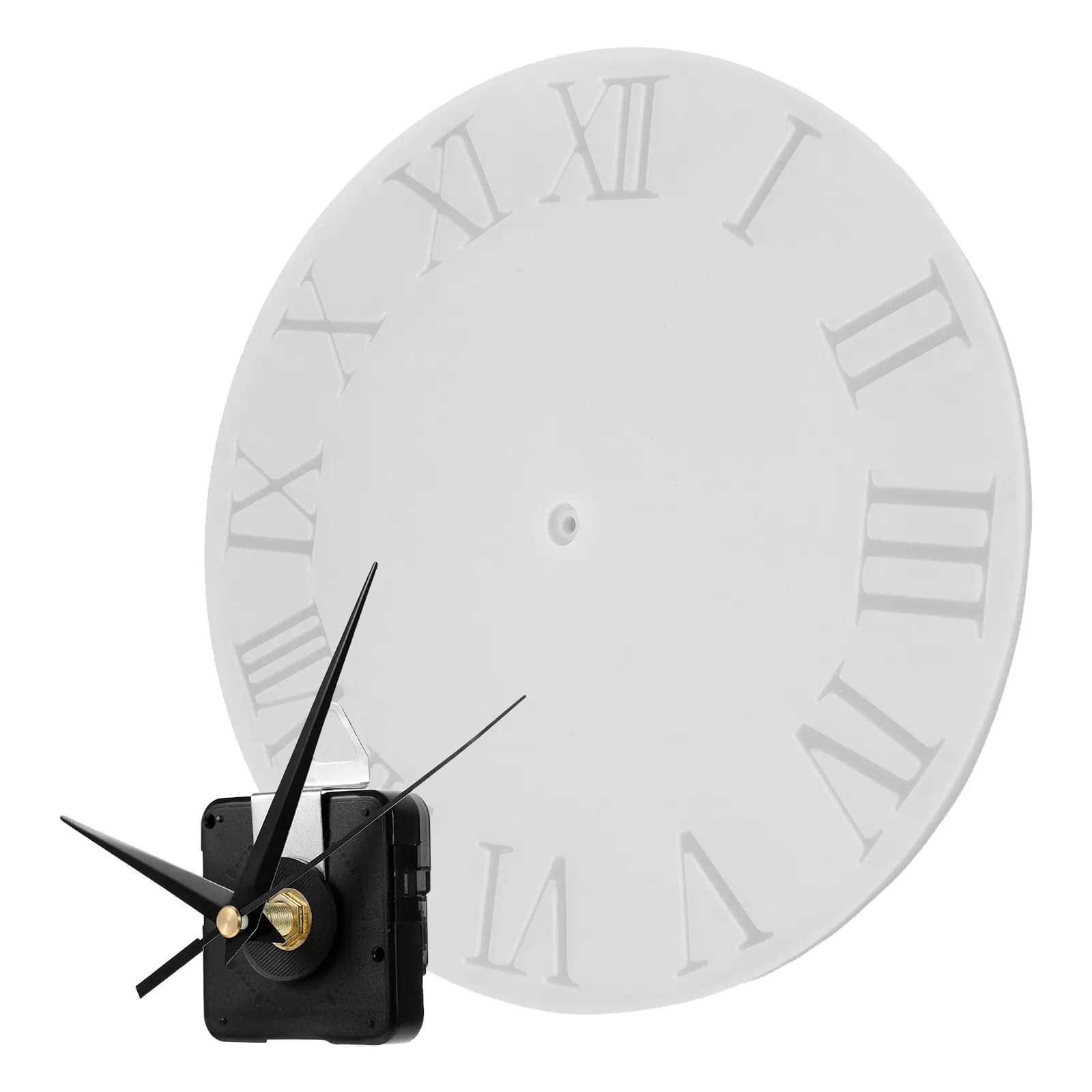 Kit Stampo in Silicone for Roman Numerals, Parts for Fai-da-Te watch, Mechanism Precise for Wall Clock, Home Decoration