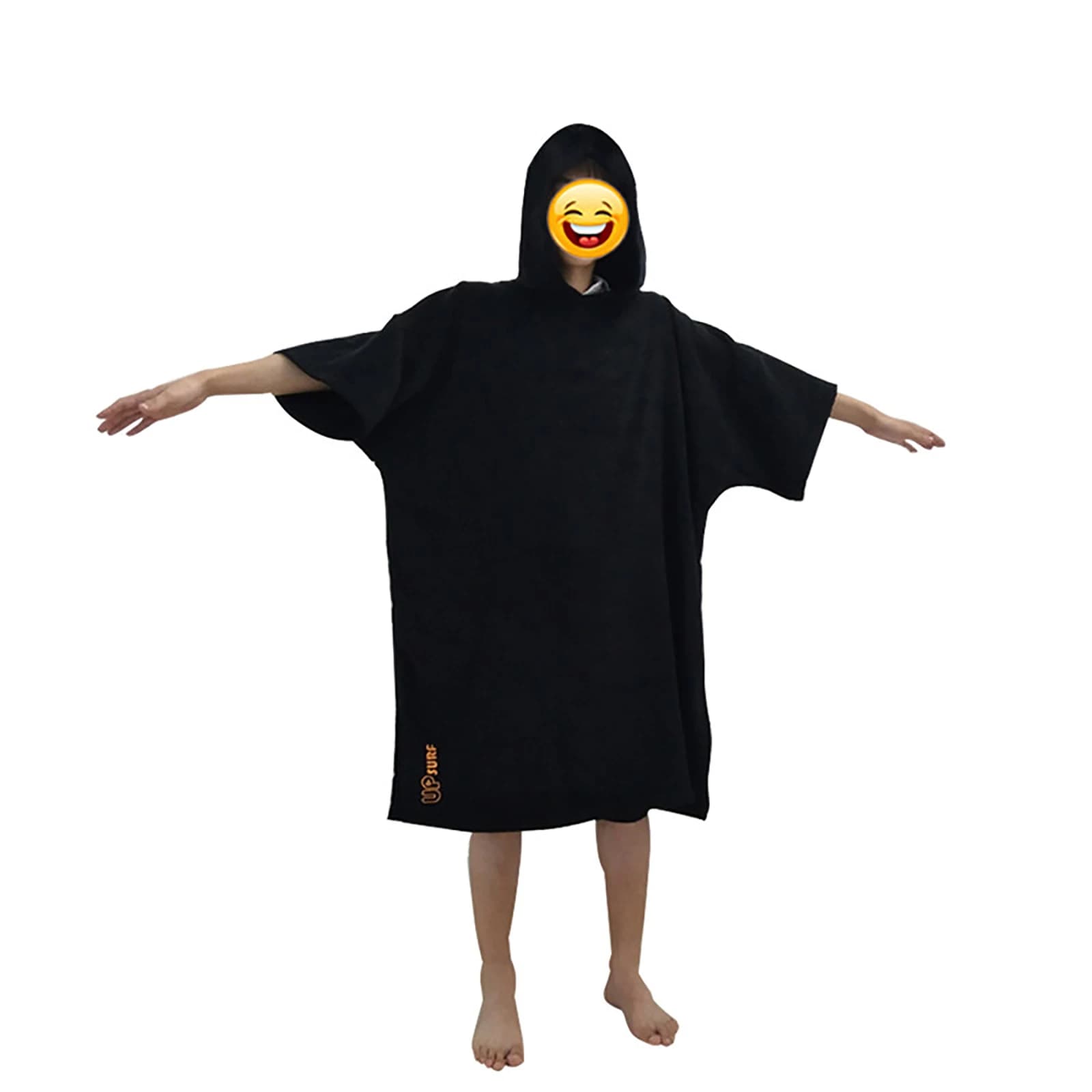 UPSURF Poncho da surf oversize con cappuccio Asciugamano in microfibra 100% cotone Abito per adulti per muta da nuoto Cambiando uomo Donna Accessorio da surf