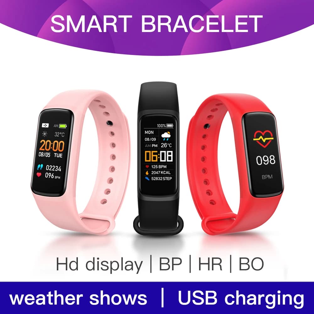 C7 Smart Watchs uomo donna Bluetooth sport frequenza cardiaca braccialetto Fitness impermeabile moda orologio da polso elettronico per Android IOS