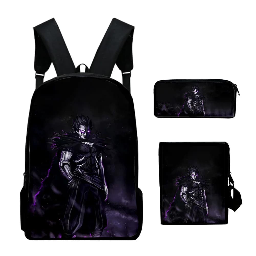 Classic Popular Zatch Bell Anime 3D Print 3pcs/Set pupil School Bags Laptop Daypack Backpack Inclined shoulder bag Pencil Case