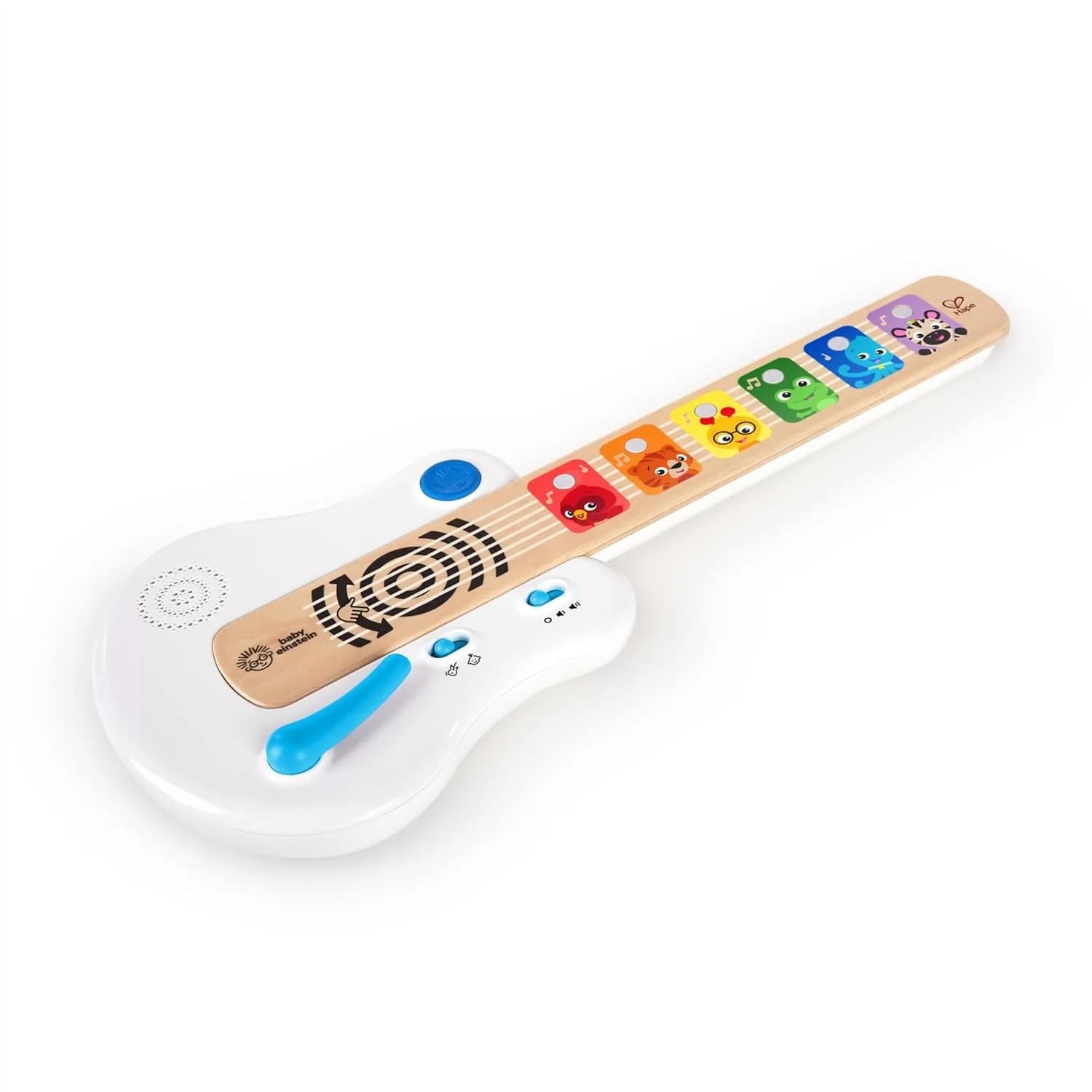 Chitarra Giocattolo in Legno Magic Touch con Luci, Giocattolo Musicale Educativo Montessori per Bambini 12m+, Suoni di Chitarra Acustica e Banjo, Whammy Bar