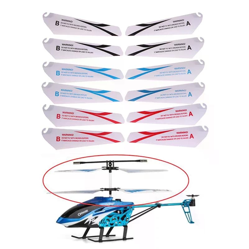 4 pezzi di pale di ricambio da 7,2/9 cm per elicotteri RC mini, rotore RC CH002 CH023, ricambi per droni giocattolo
