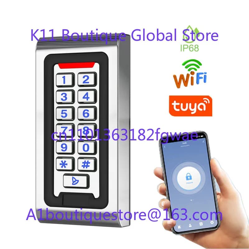 Applicazione WiFi Tuya Serratura intelligente Controller di controllo accessi con scheda RFID S601 Tastiera in metallo Sistema di controllo accessi indipendente