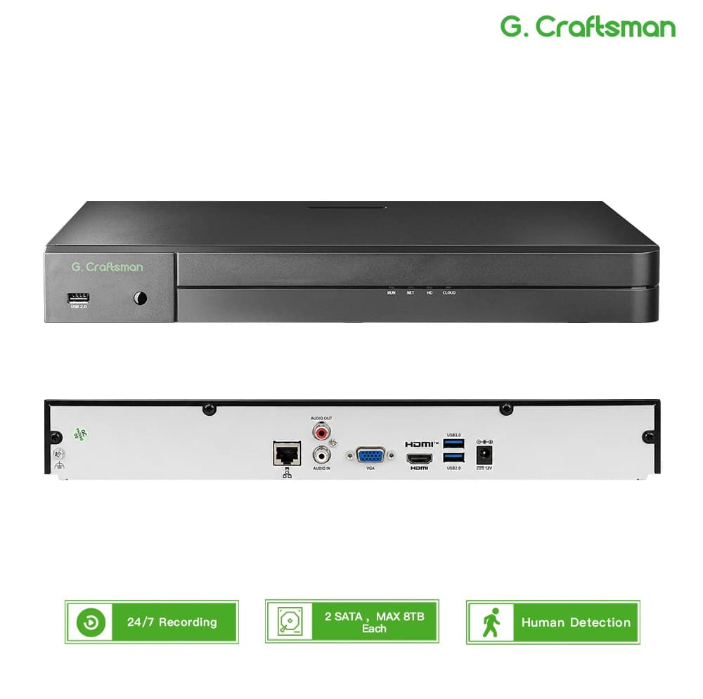 UNI 32CH NVR 12MP Security recorder Recorder Security IP camera system, surveillance, guard viewer, guard station, GU-N8032H2 S
