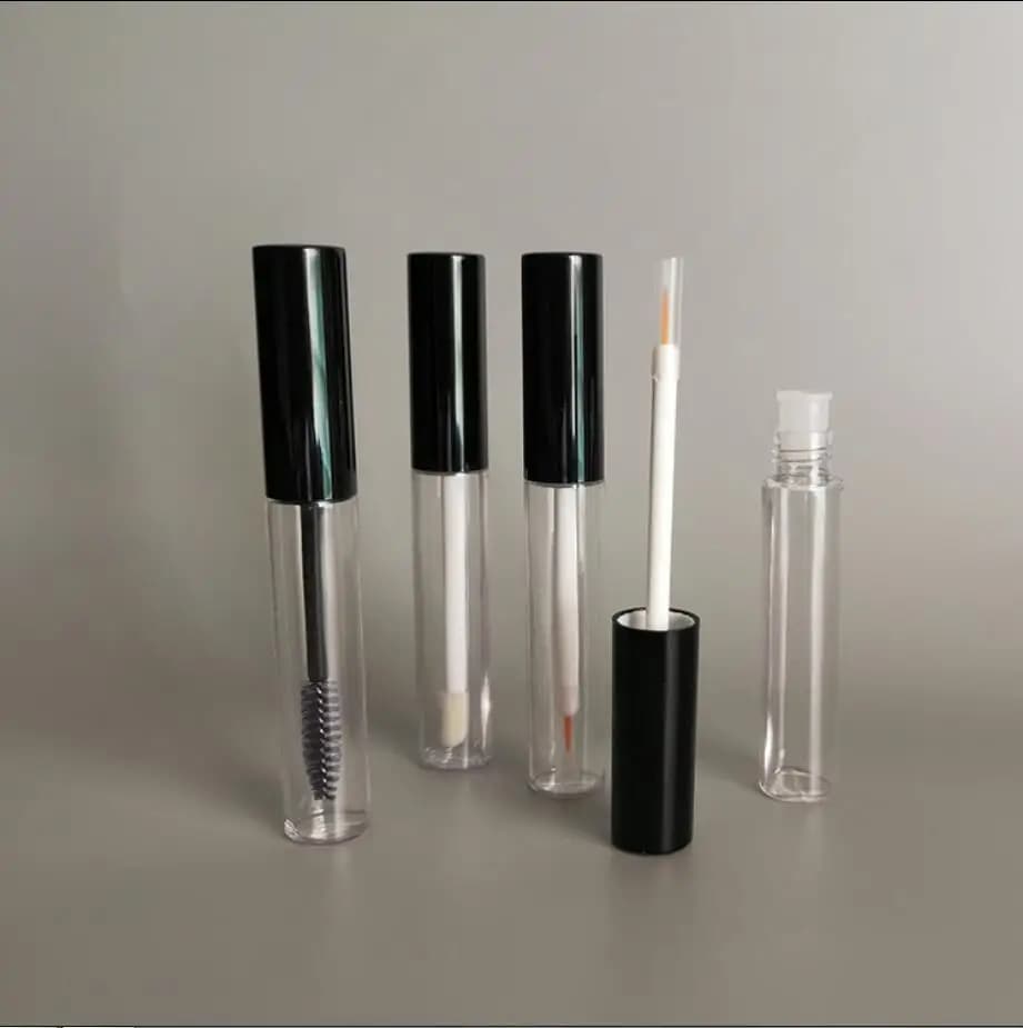Tubo in plastica trasparente da 10 ml per lucidalabbra, mascara, eyeliner, olio essenziale per unghie, balsamo, eyeliner, confezione cosmetica