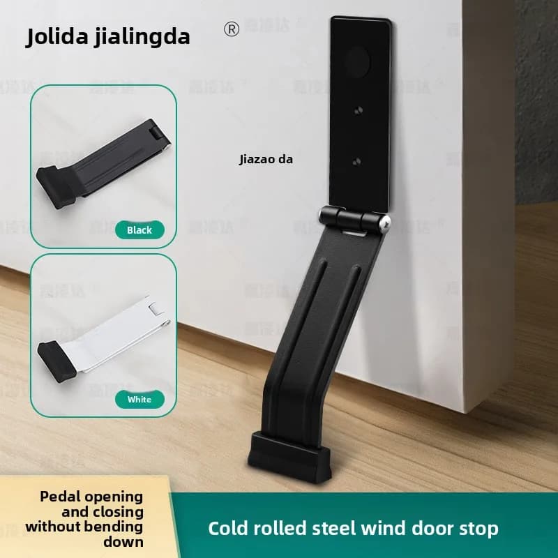 New Heavy Duty Adjustable Foot Pedal Strong Magnetic Door Stopper with Anti Sway Windproof Anti Collision for Home Office