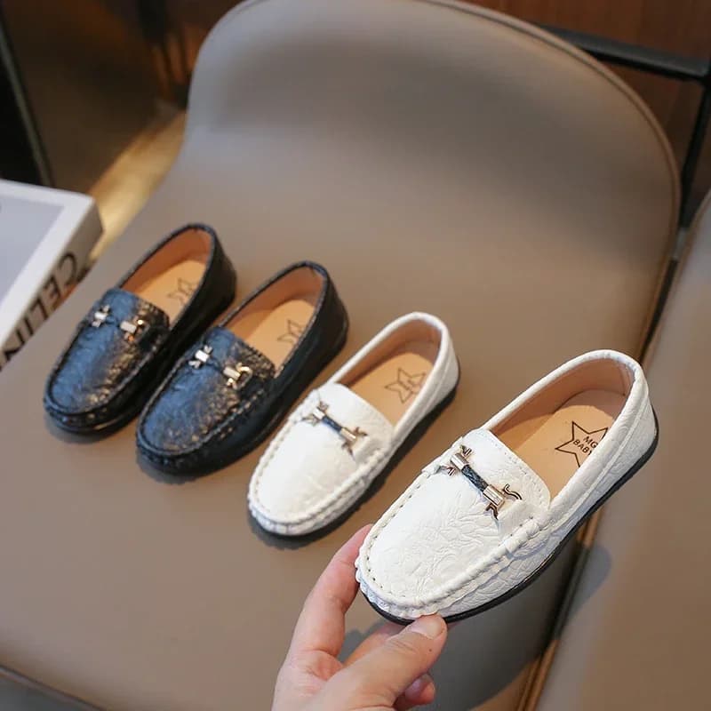 Ragazzi Bean Shoes Stile britannico Nero Stile straniero Esegui bambini Nuove ragazze Suola morbida Donna Primavera Autunno Bambini