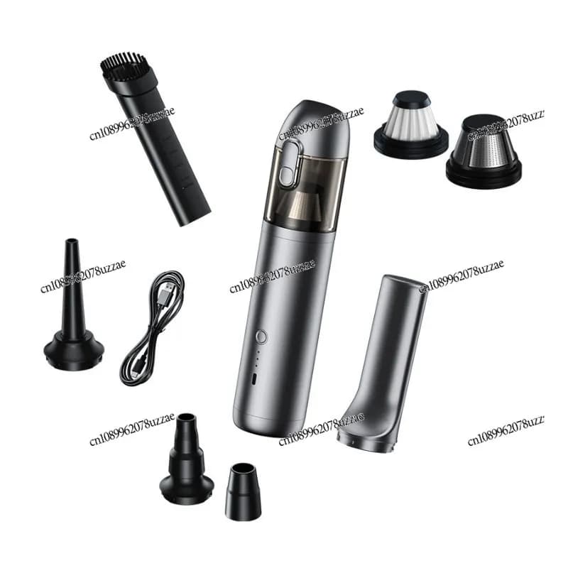 Aspirapolvere a doppio scopo con aspirazione e soffiaggio wireless per auto, aspirapolvere per auto portatile a doppio scopo con super aspirazione