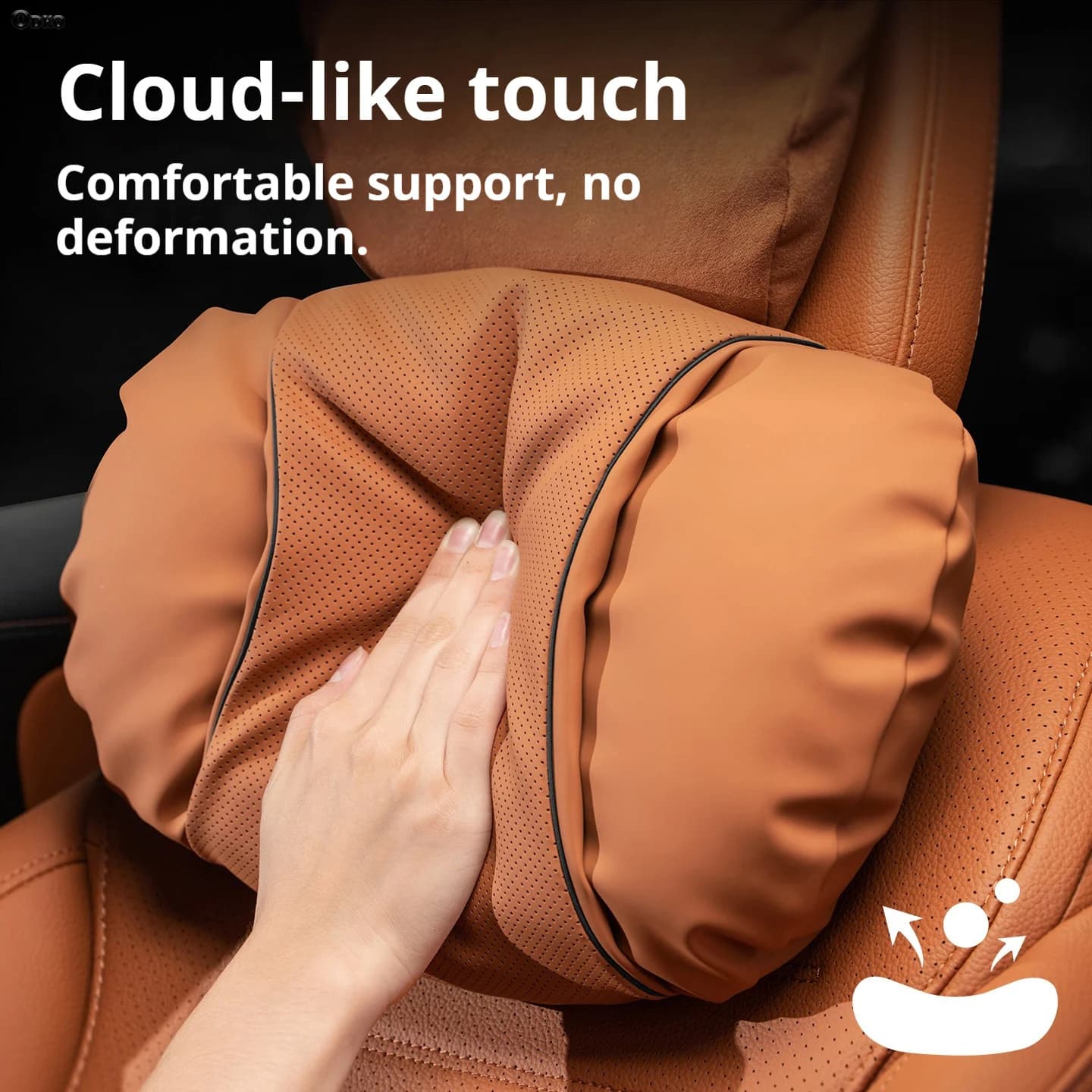 NAPPA Leather Car Seat Rest Cushion Headrest Car Neck Pillow For Mercedes Benz Maybach S-Class Pillows Automobile Accessories