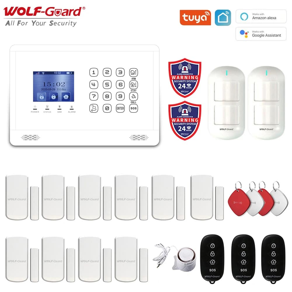 Smoke PIR Motion Sensor Human Moving Detector Wireless WiFi Portable ABS Material Tuya Smart Life