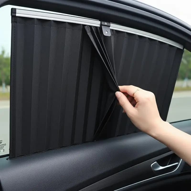 Automobile Parts4Pcs/Set Universal Car Sunshade Magnetic Side Window Curtain Retractable Sunscreen Heat Window Cover